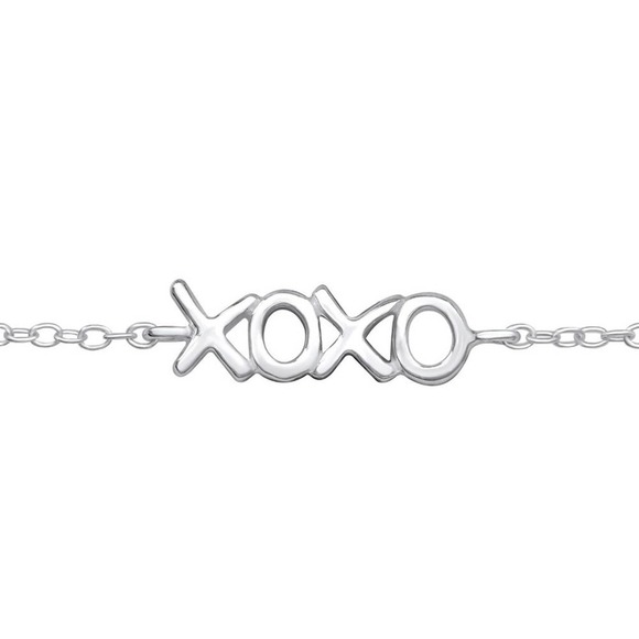 Sterling Silver XOXO Bracelet - Picture 1 of 6